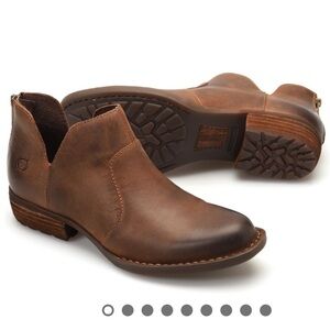 BORN Kerri Brown Terra booties, size 6.5